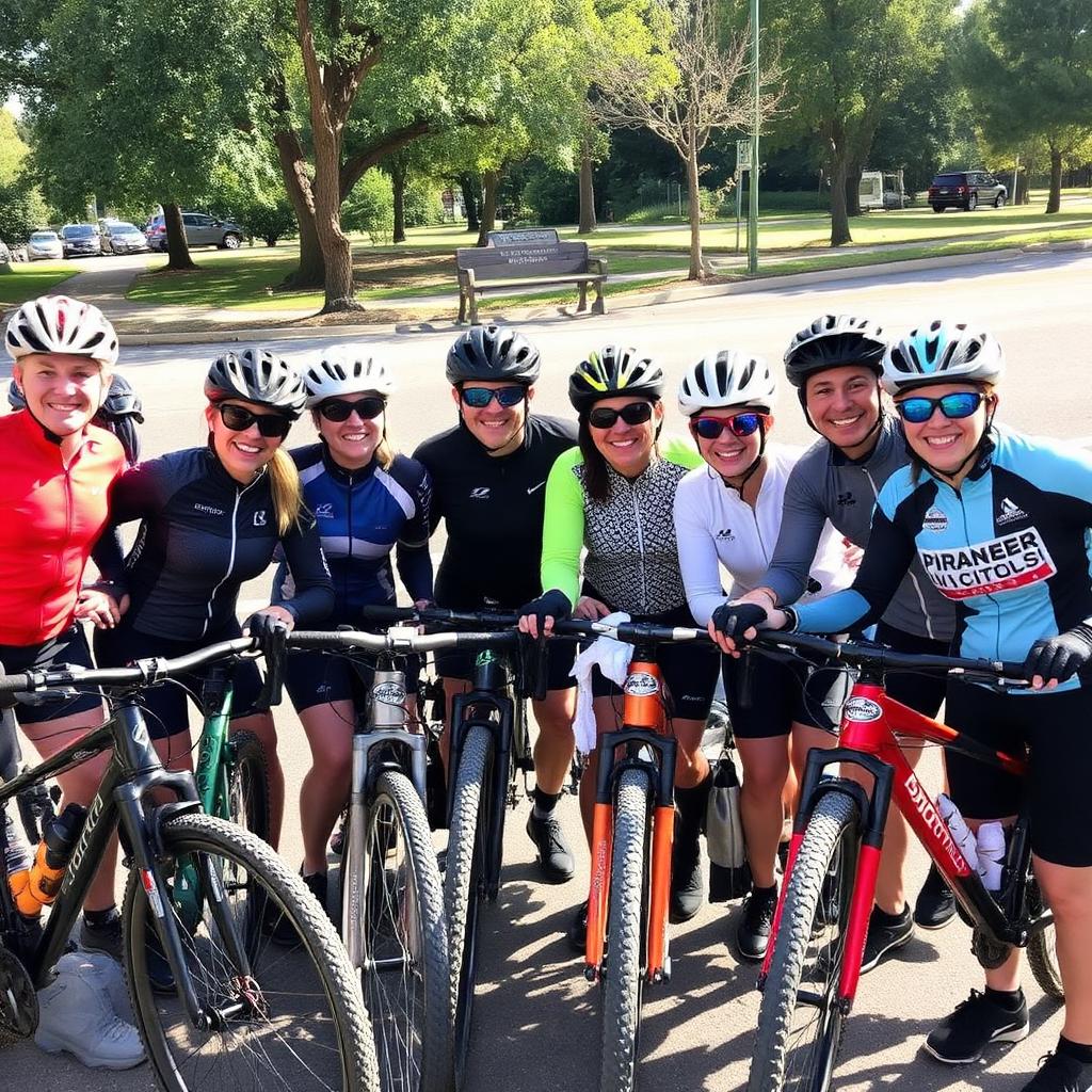 Grupo de ciclistas